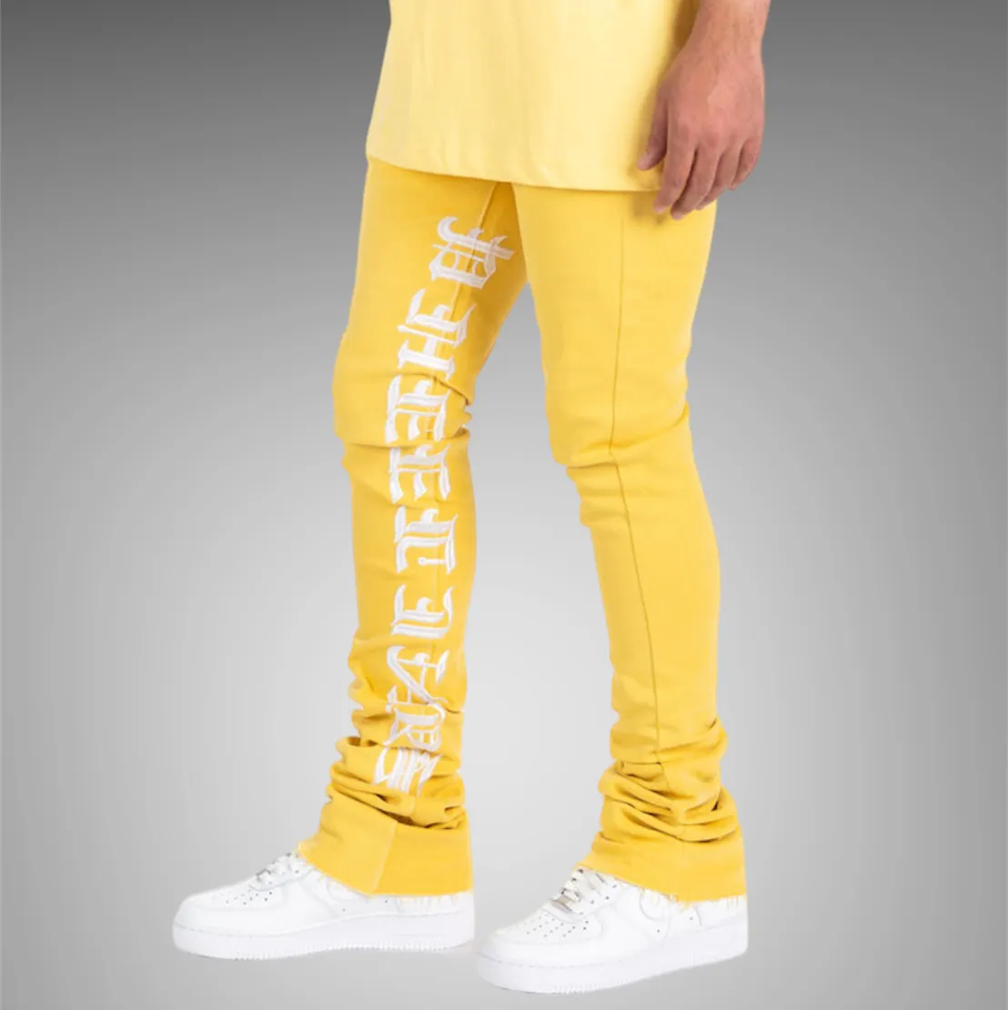 Pheelings Against All Odds Flare Stack Denim PH-SS23-55 Yellow White