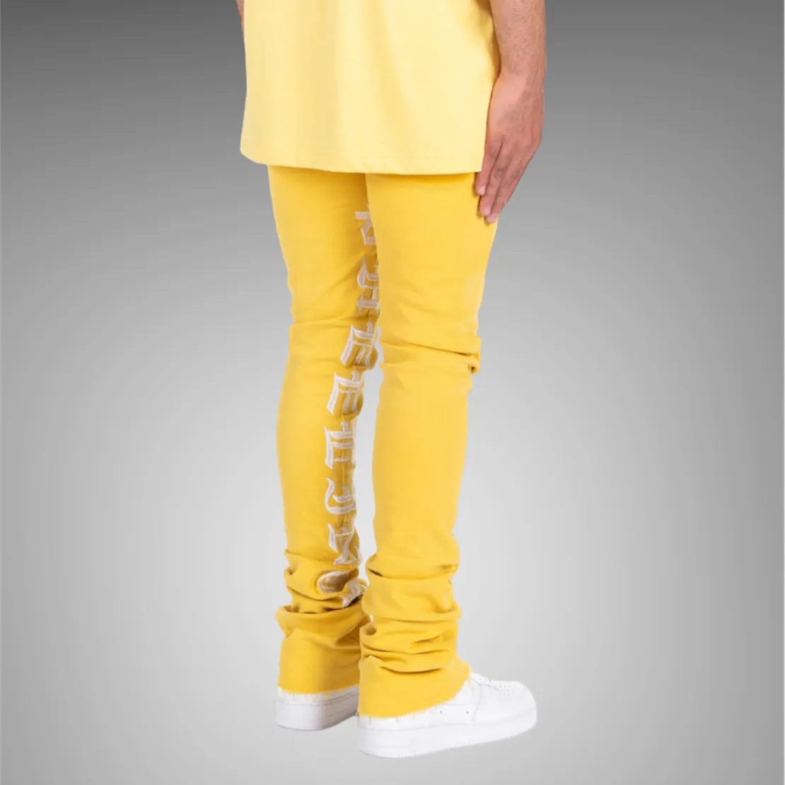 Pheelings Against All Odds Flare Stack Denim PH-SS23-55 Yellow White