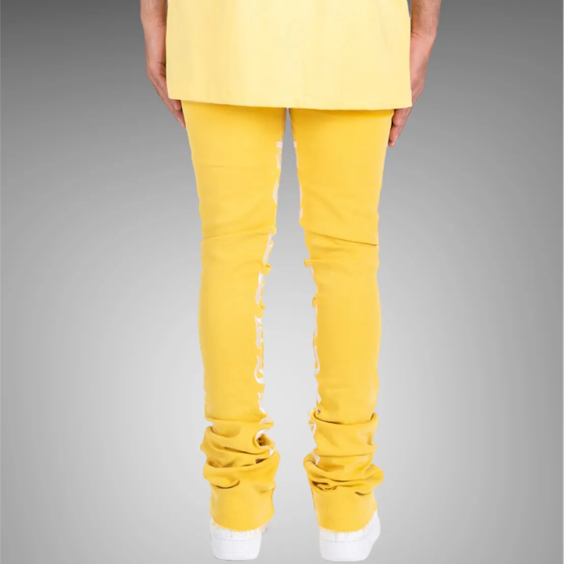 Pheelings Against All Odds Flare Stack Denim PH-SS23-55 Yellow White