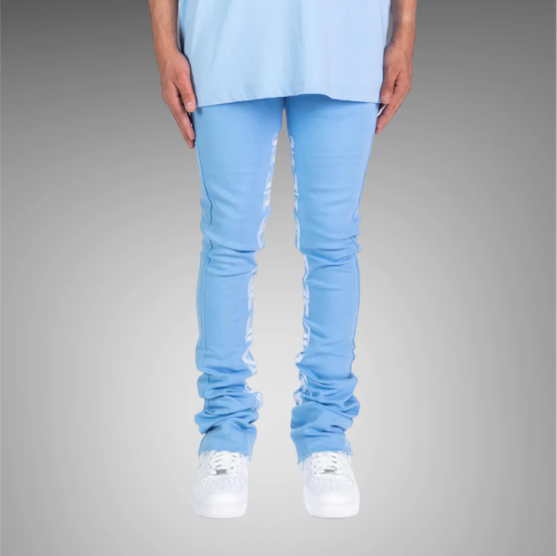 Pheelings Against All Odds Flare Stack Denim PH-SS23-56 Cyan Blue White