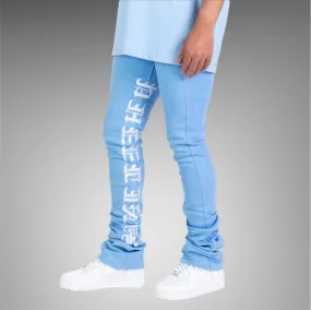 Pheelings Against All Odds Flare Stack Denim PH-SS23-56 Cyan Blue White