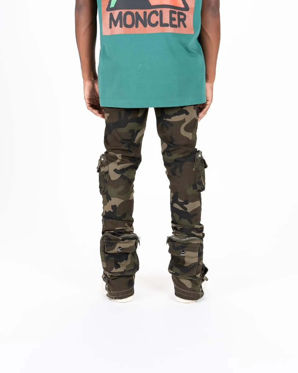 PHEELINGS JOURNEY TO GREATNESS CARGO FLARE STACK DENIM (PH-FW23-14) CAMO