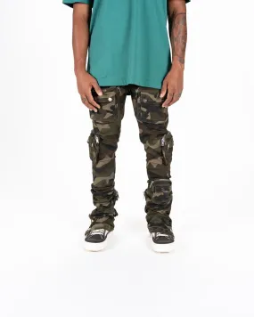 PHEELINGS JOURNEY TO GREATNESS CARGO FLARE STACK DENIM (PH-FW23-14) CAMO