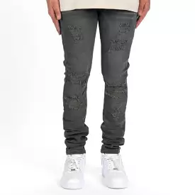 Pheelings “Love Endures” Charcoal Blue Skinny Jeans