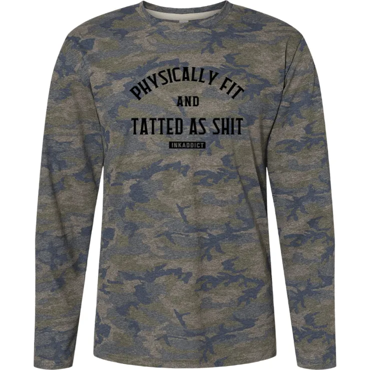 Physically Fit Unisex Camo Long Sleeve Tee