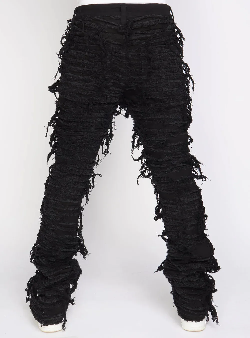 Politics - Debris508  Thrashed distressed Stack Flare - Black