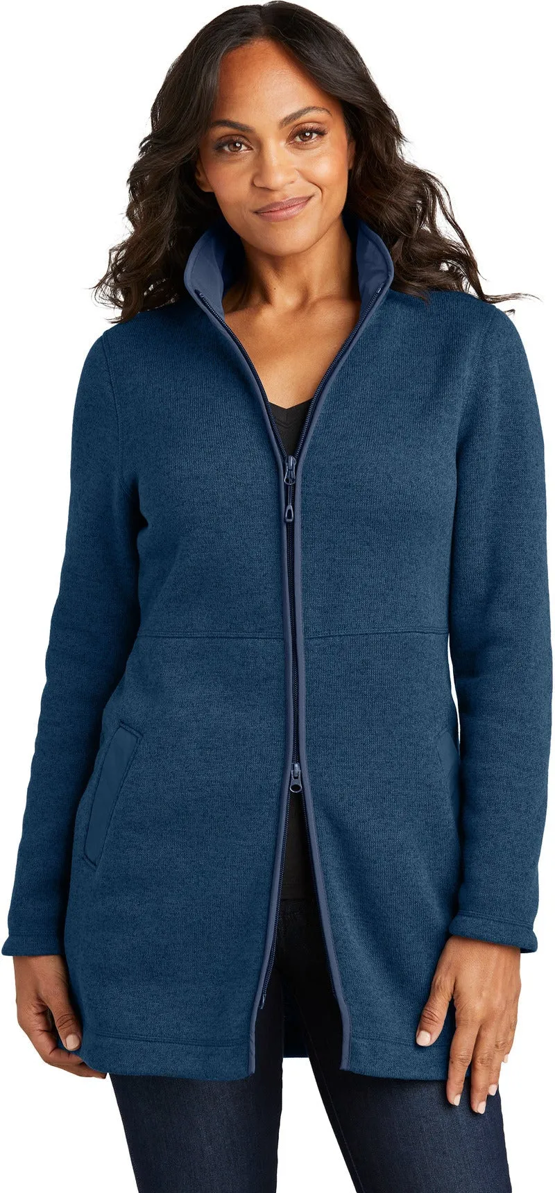 Port Authority Ladies Arc Sweater Fleece Long Jacket