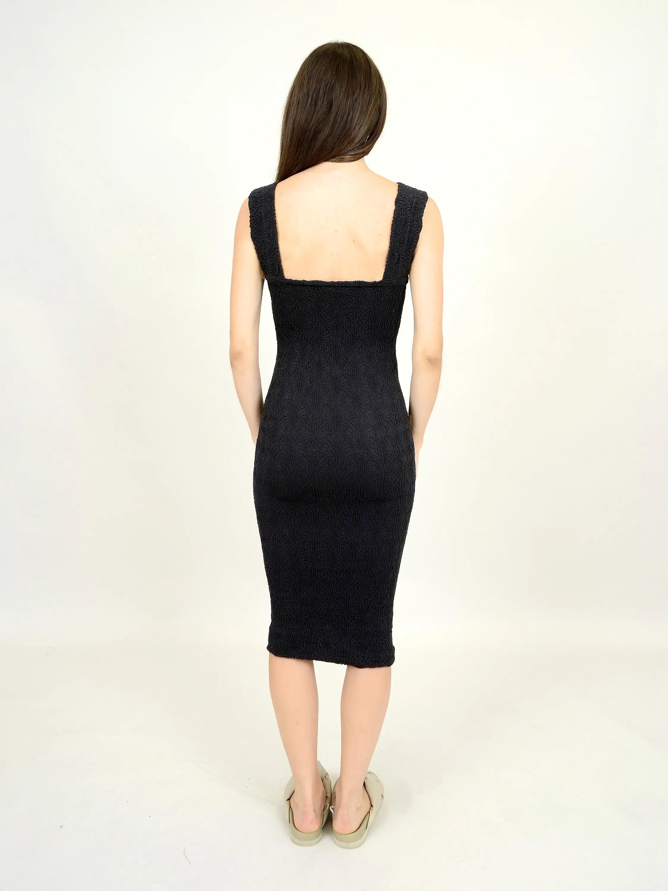 RD STYLE Jacquard Knit Midi Dress