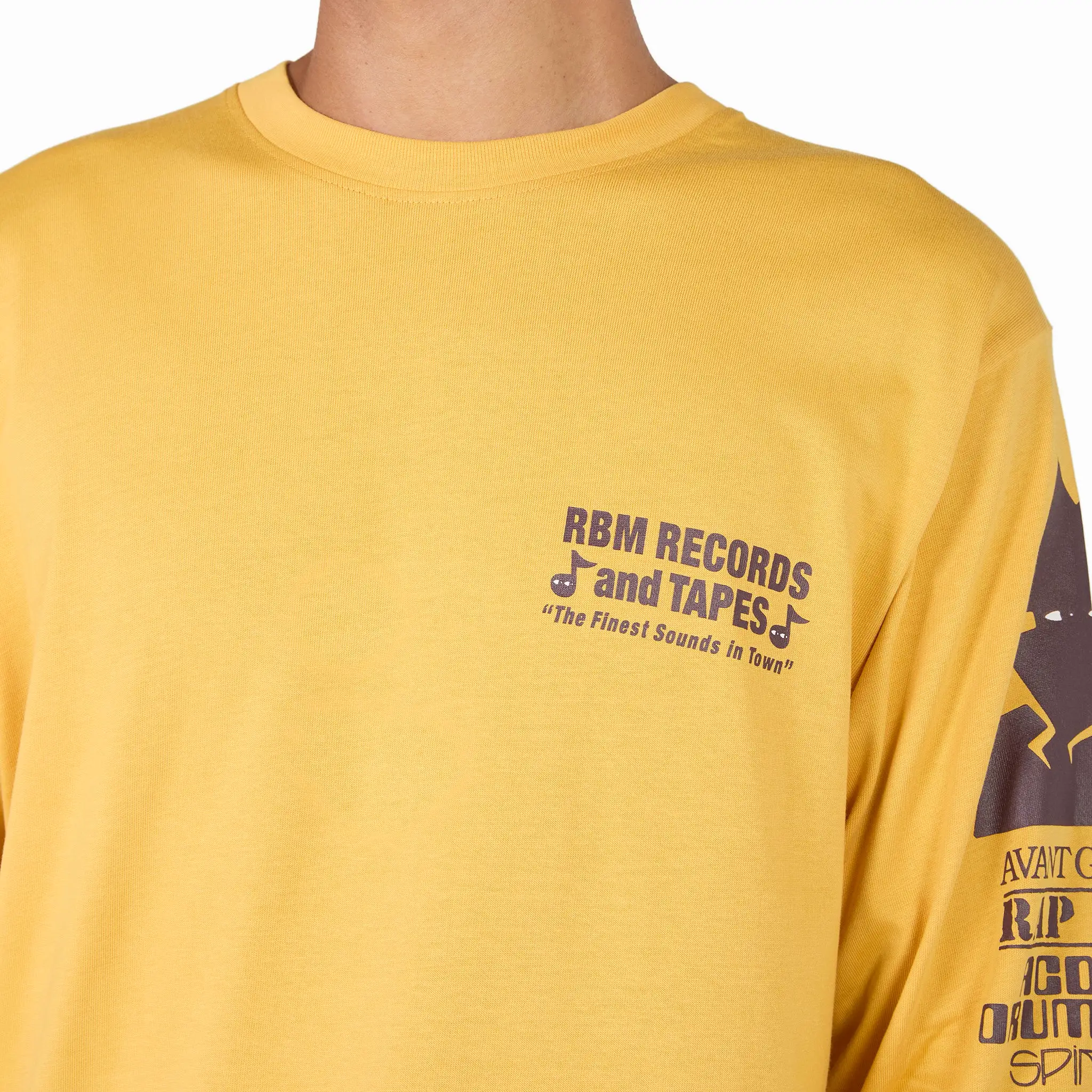 Records and Tapes Longsleeve T-Shirt Mustard