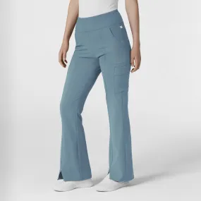 RENEW Women's Cargo Flare Scrub Pant - Elemental Blue