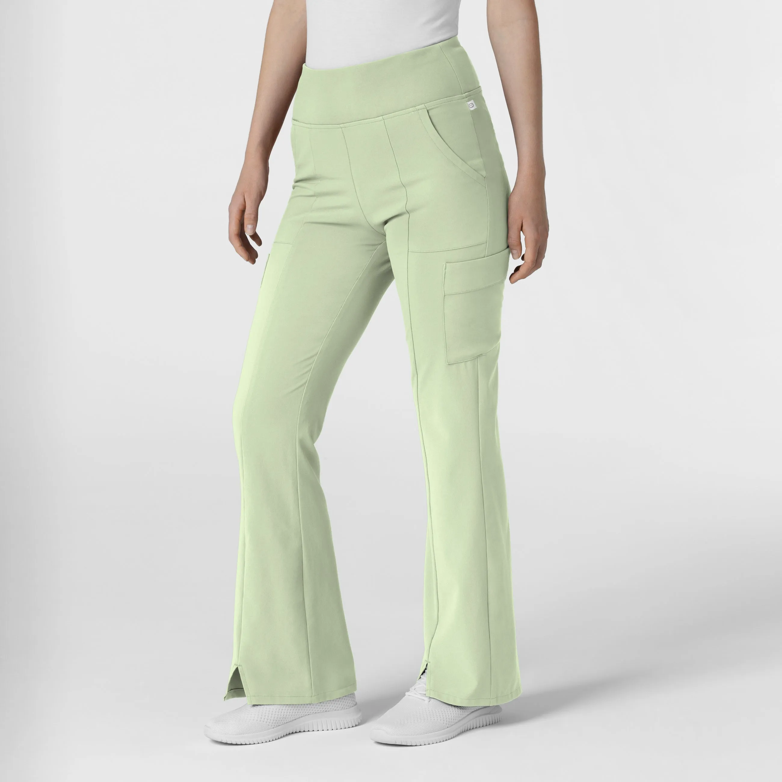 RENEW Women's Cargo Flare Scrub Pant - Fresh Mint