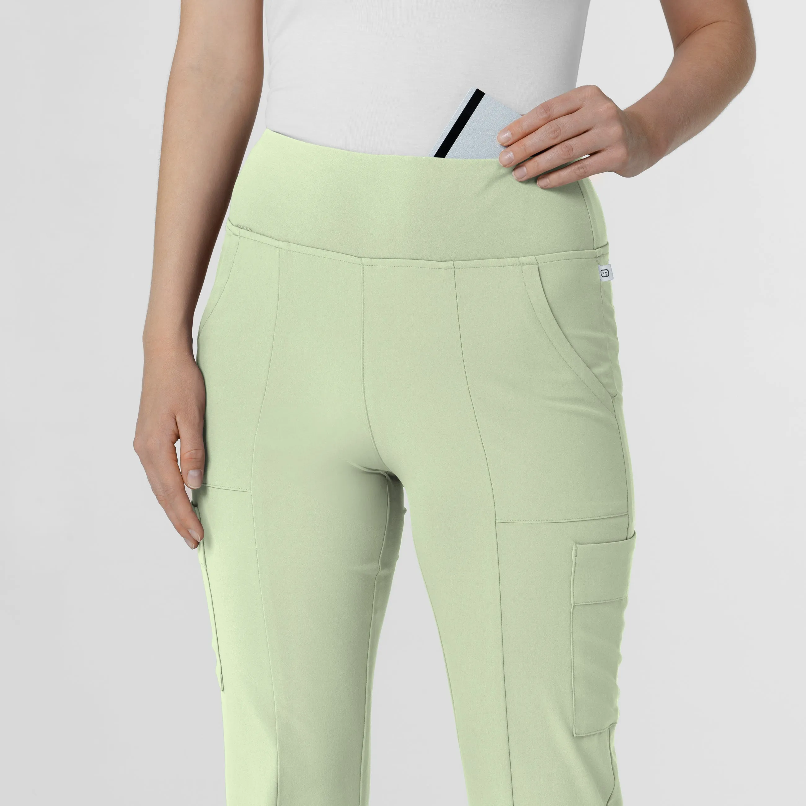 RENEW Women's Cargo Flare Scrub Pant - Fresh Mint