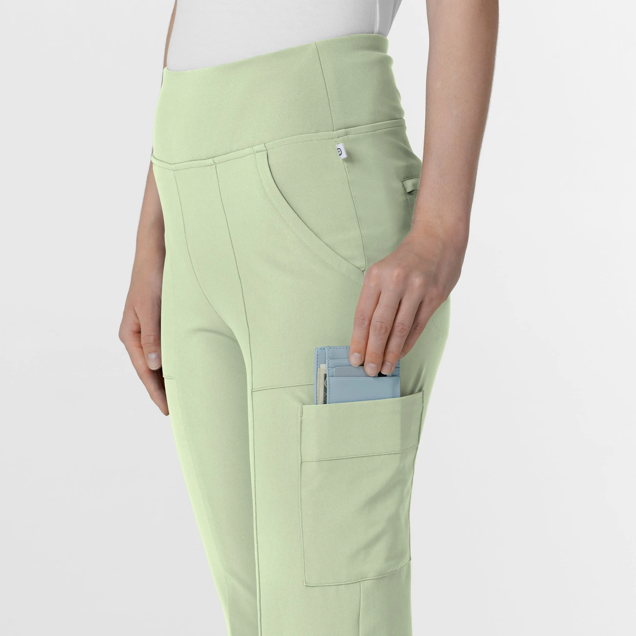 RENEW Women's Cargo Flare Scrub Pant - Fresh Mint