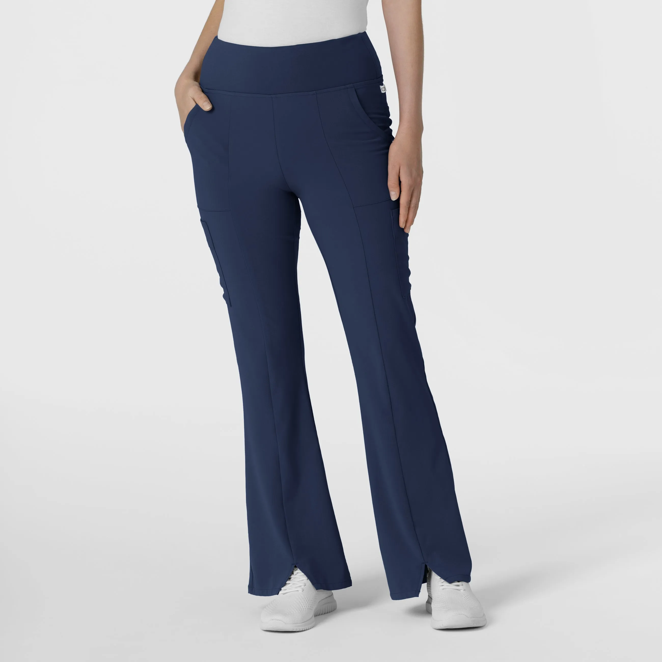 RENEW Women's Cargo Flare Scrub Pant - Navy