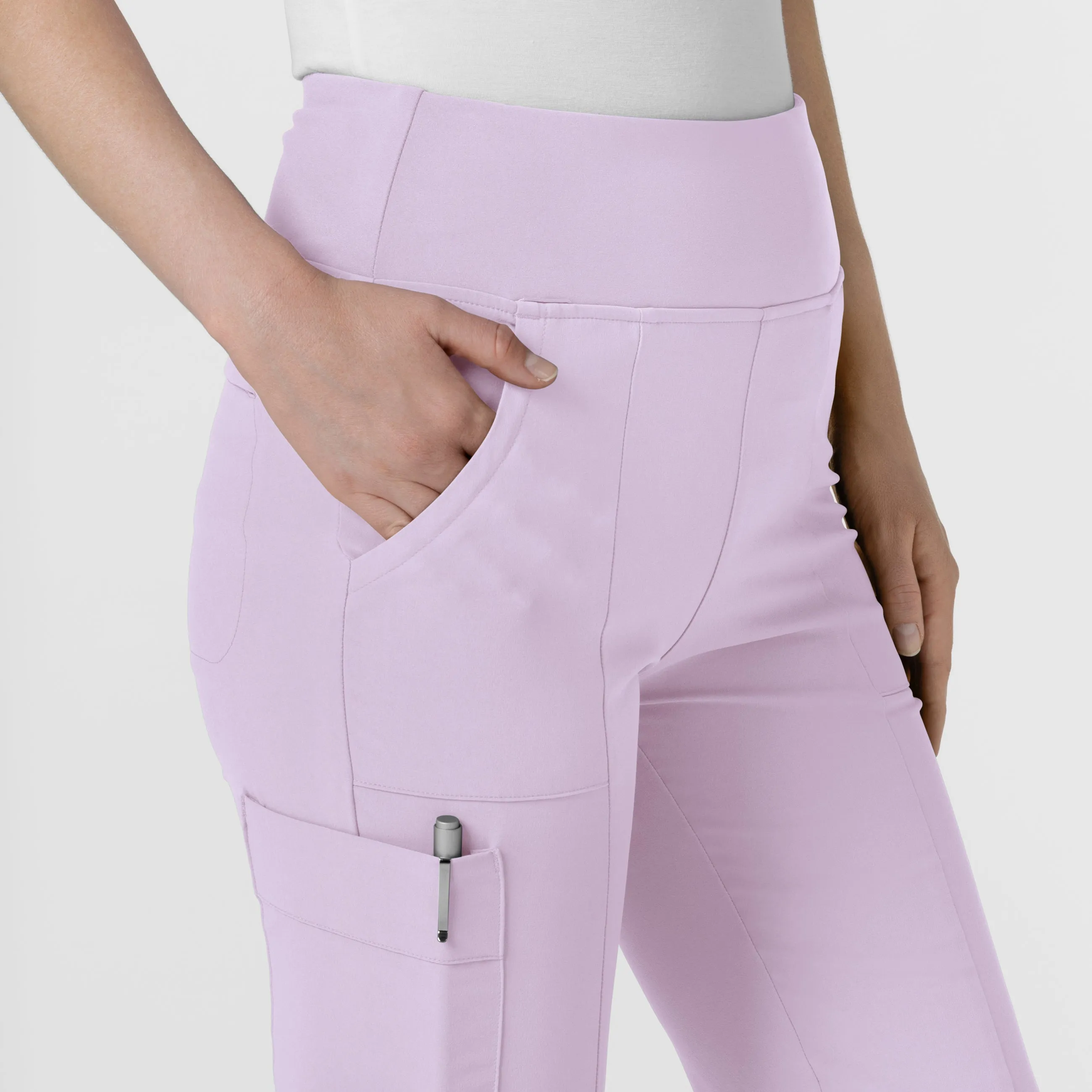 RENEW Women's Cargo Flare Scrub Pant - Pastel Lilac