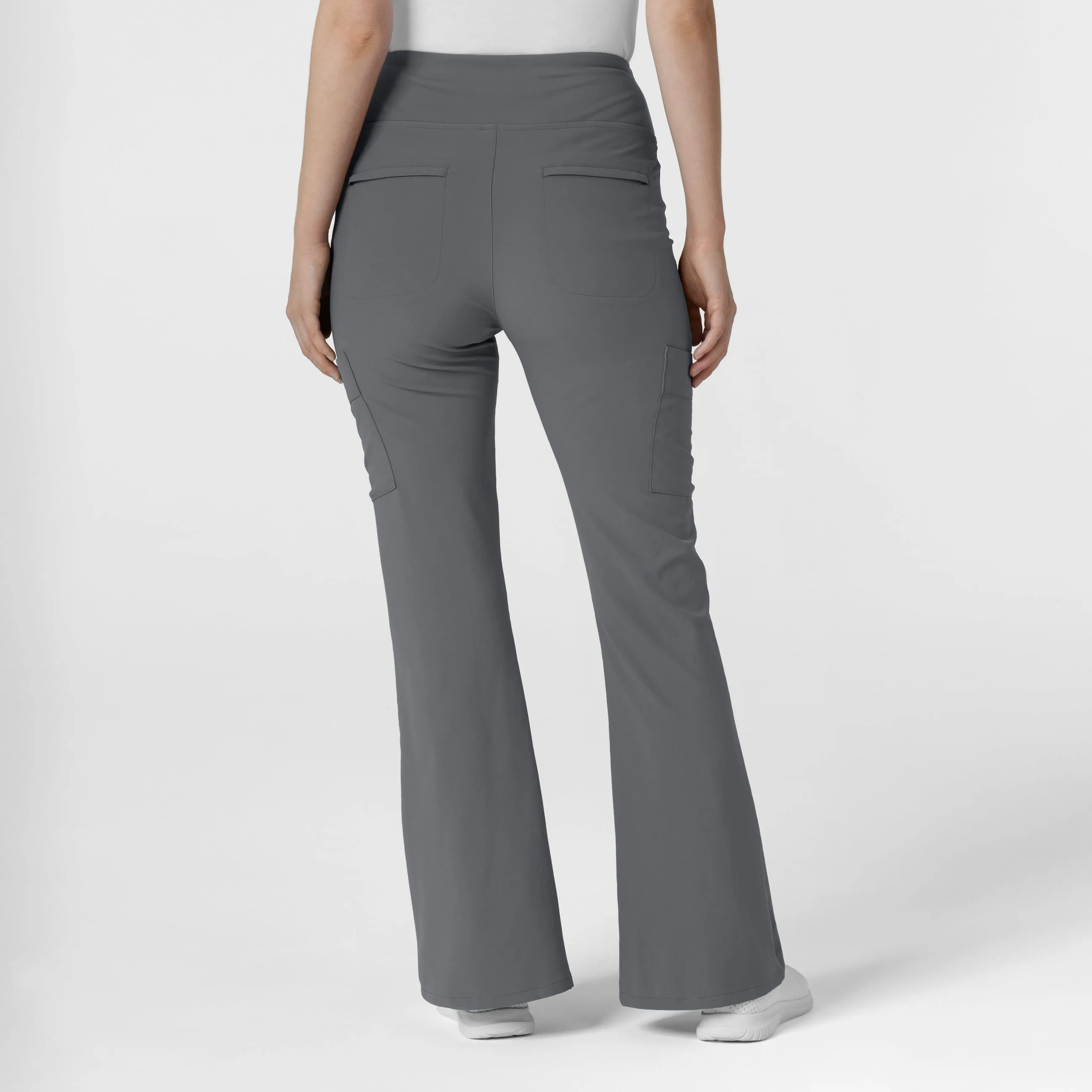 RENEW Women's Cargo Flare Scrub Pant - Pewter