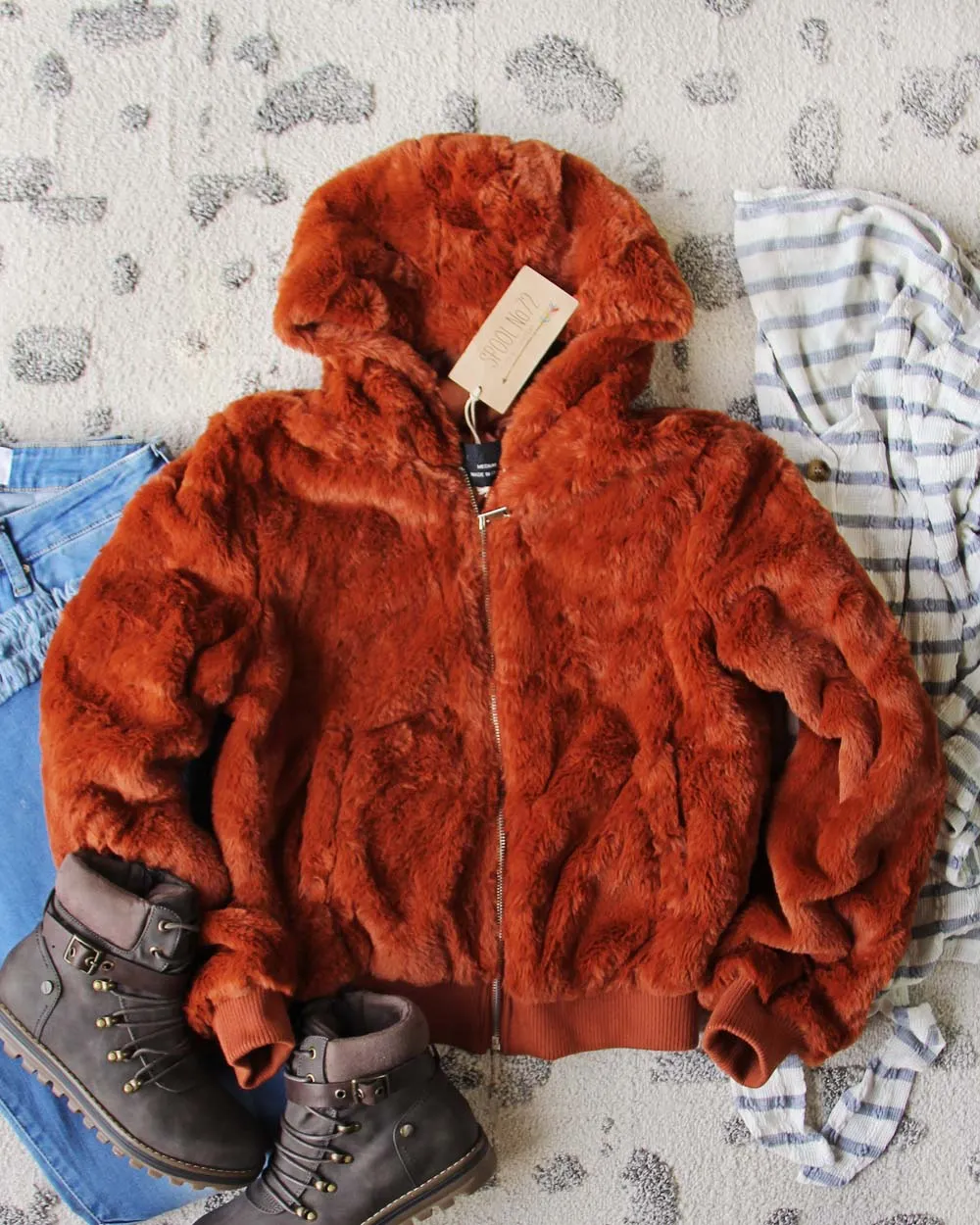 Sienna Sky Fur Coat