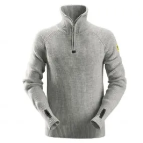 Snickers 2905 ½-Zip Wool Sweater - Grey Melange