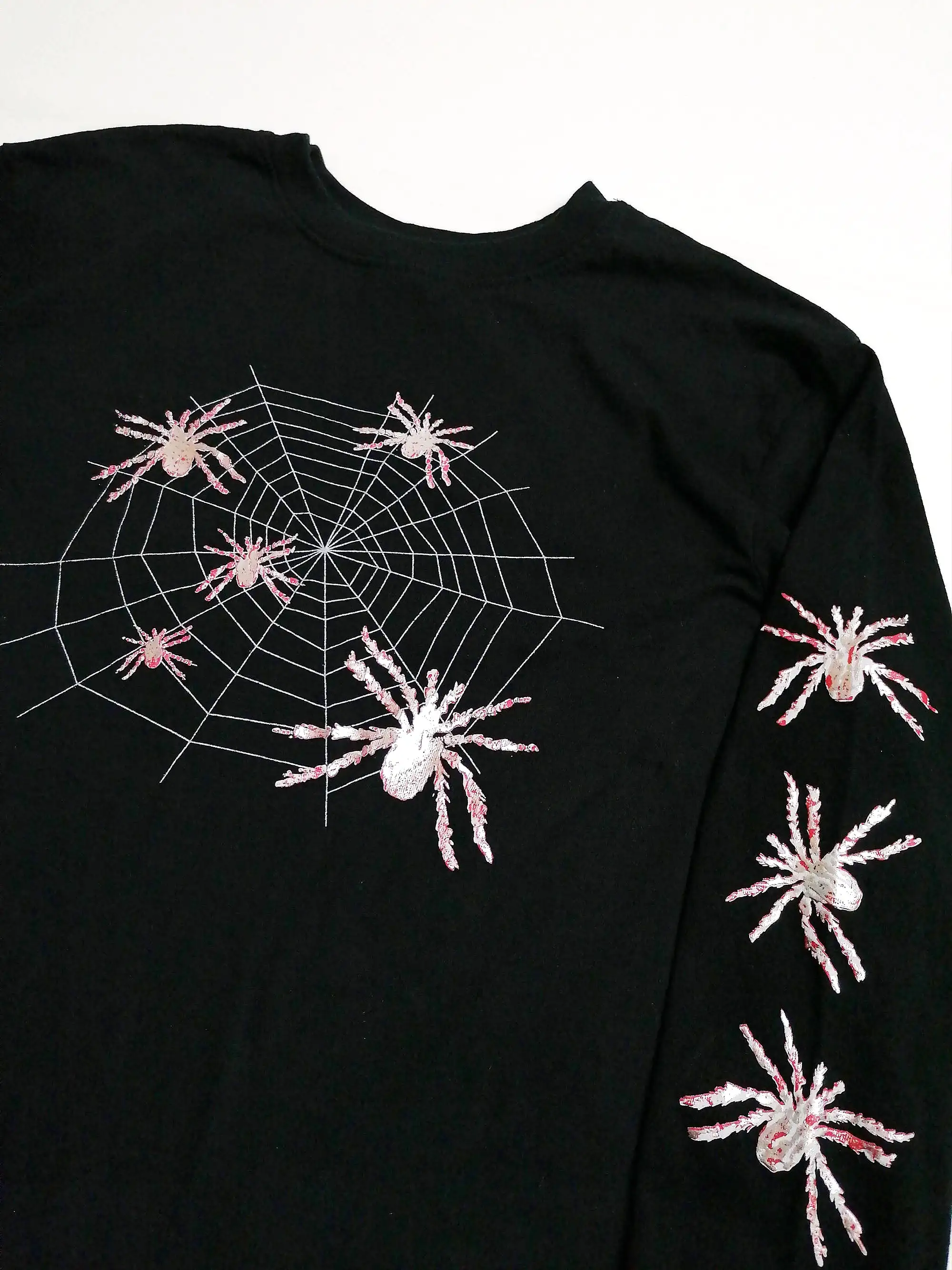 Sparkle Spiders Long Sleeve T-shirt ~ size M-L