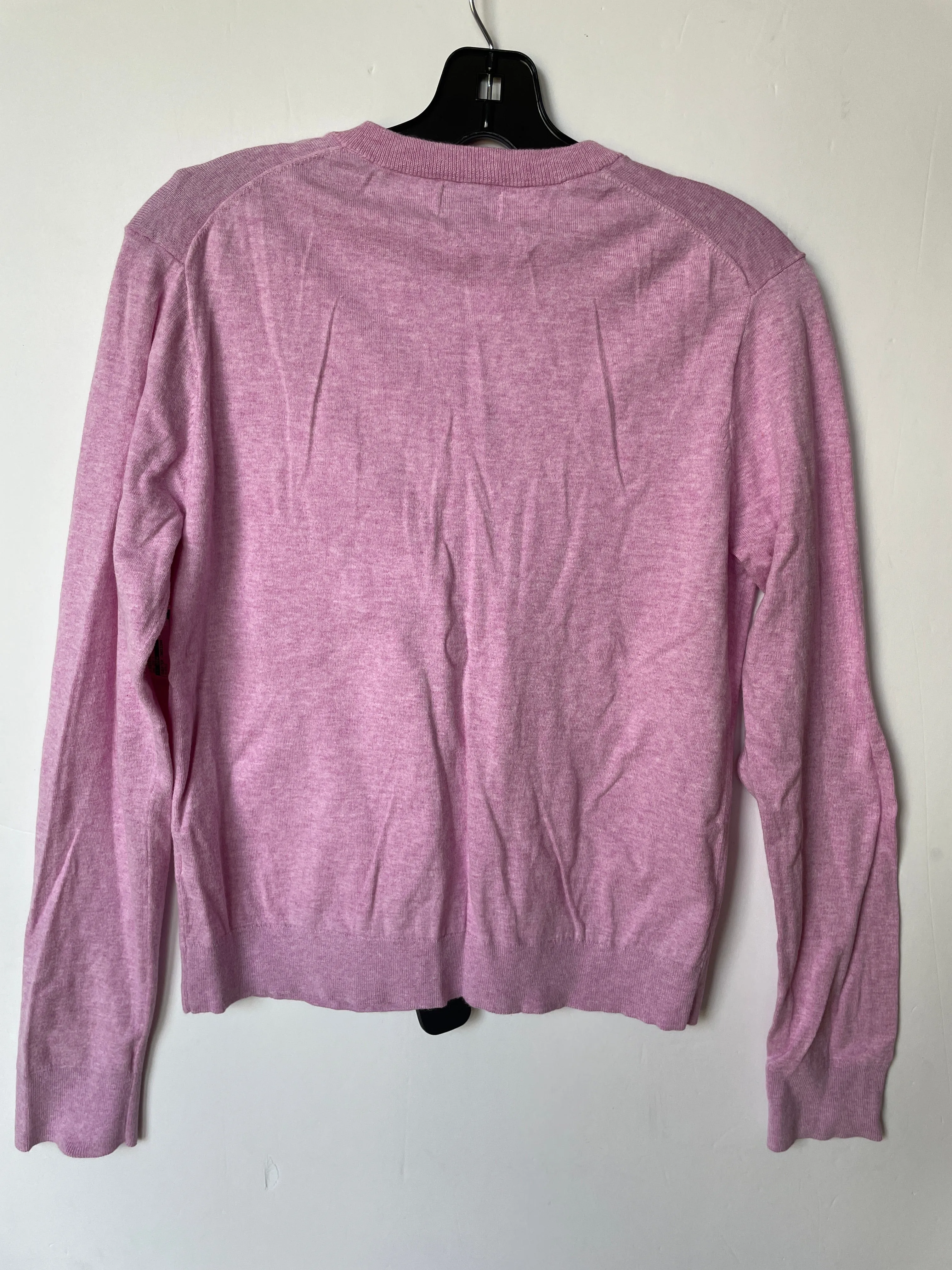 Sweater Cardigan By J. Crew In Purple, Size: L