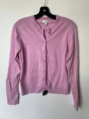 Sweater Cardigan By J. Crew In Purple, Size: L