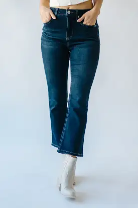 The Ballwin High Rise Bootcut Jean in Dark Blue