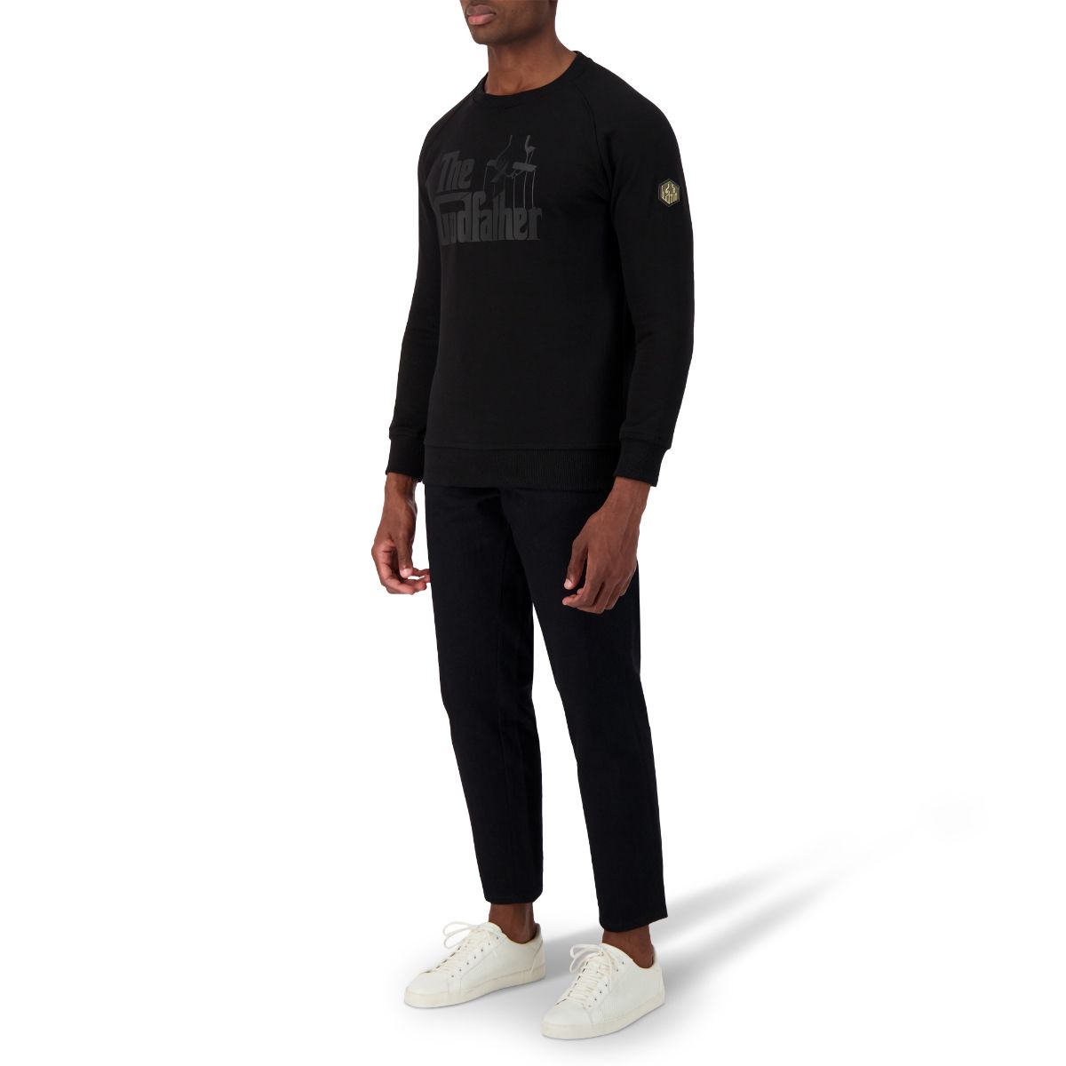 The Godfather Unisex Sweatshirt Raglan Sleeve - BLACK/BLACK