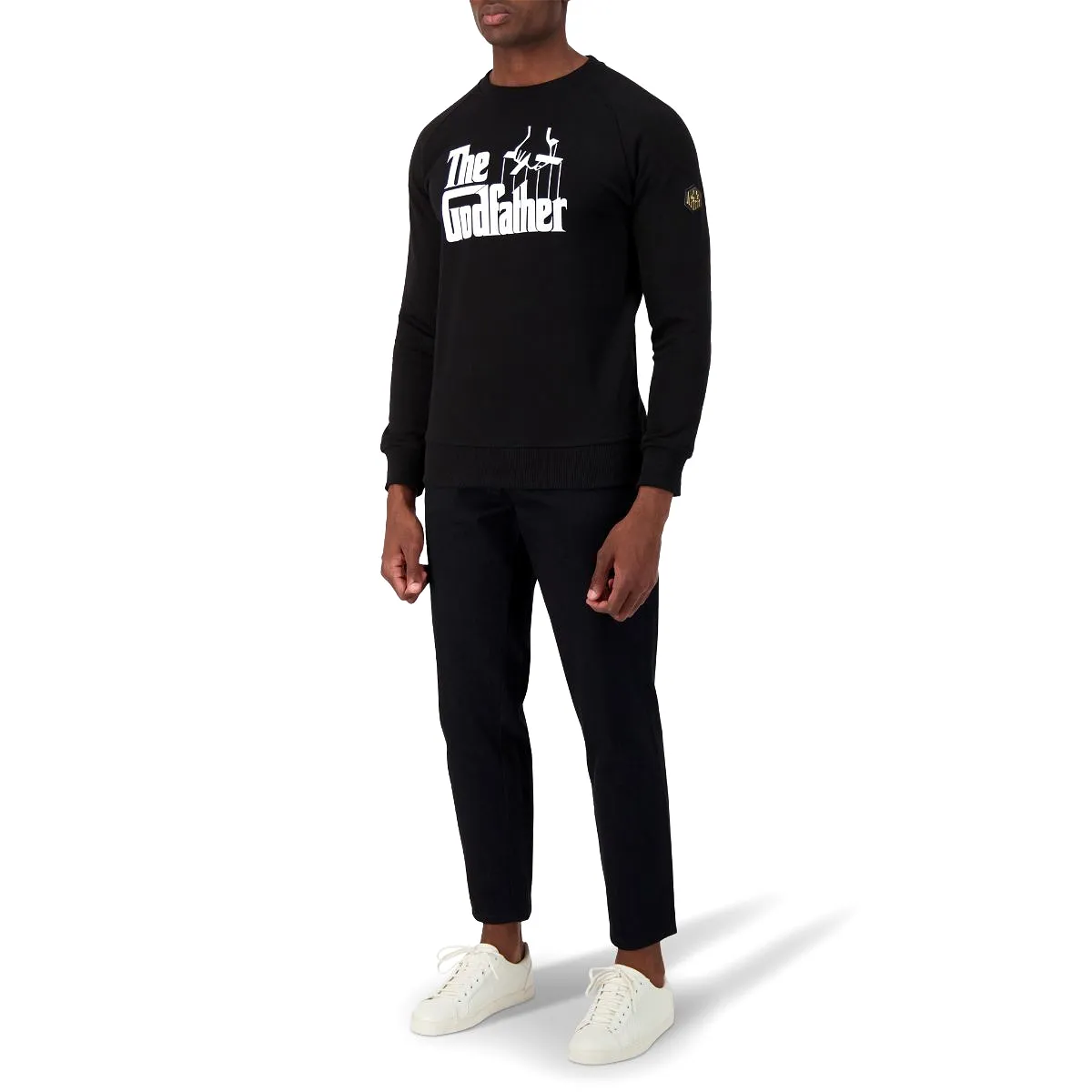 The Godfather Unisex Sweatshirt Raglan Sleeve - BLACK/WHITE