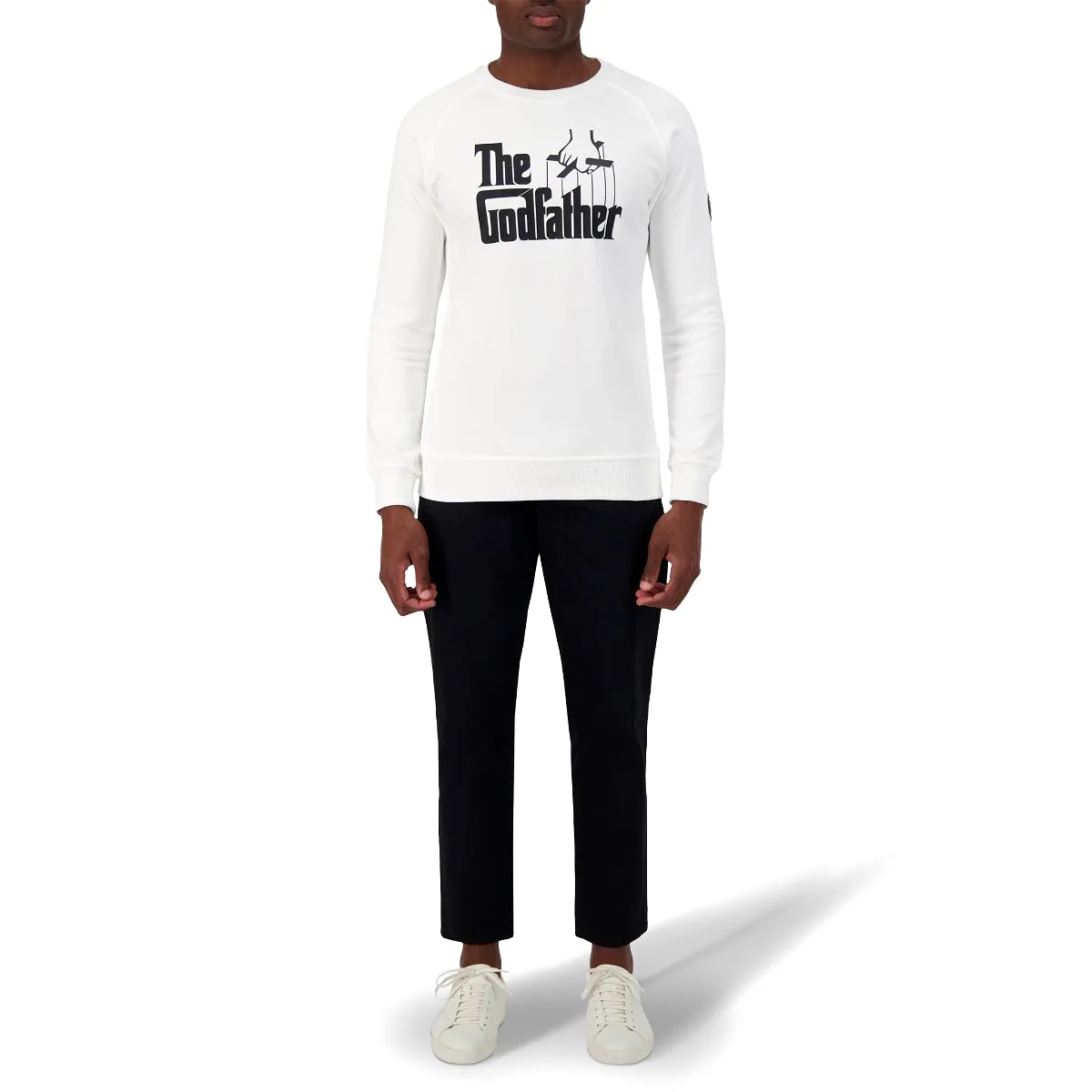 The Godfather Unisex Sweatshirt Raglan Sleeve - WHITE/BLACK