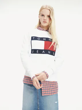 Tommy Flag Cropped Sweatshirt | Hoodies | Tommy Hilfiger