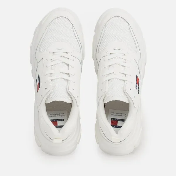 Tommy Jeans Women's Leather and Mesh Running-Style Trainers