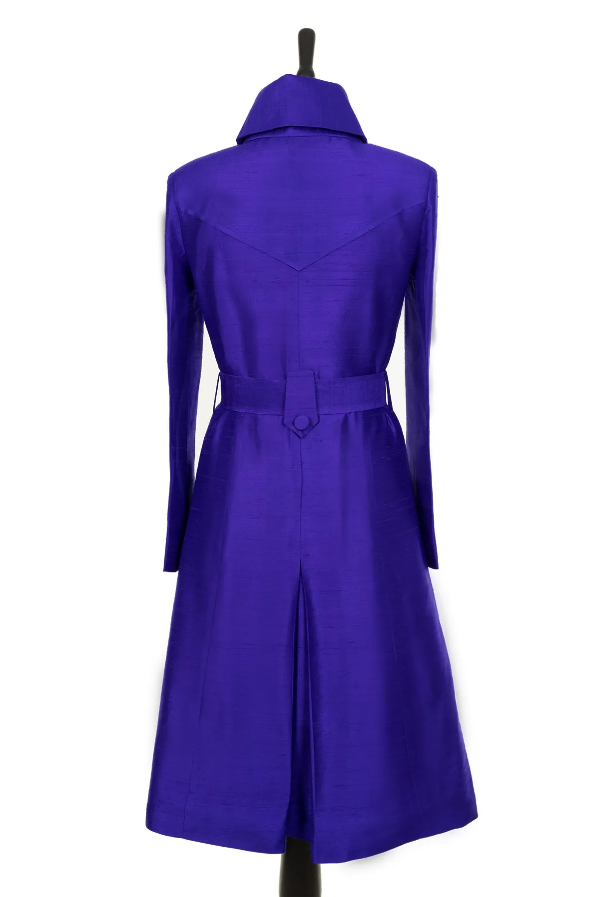 Trench Coat in Deep Violet