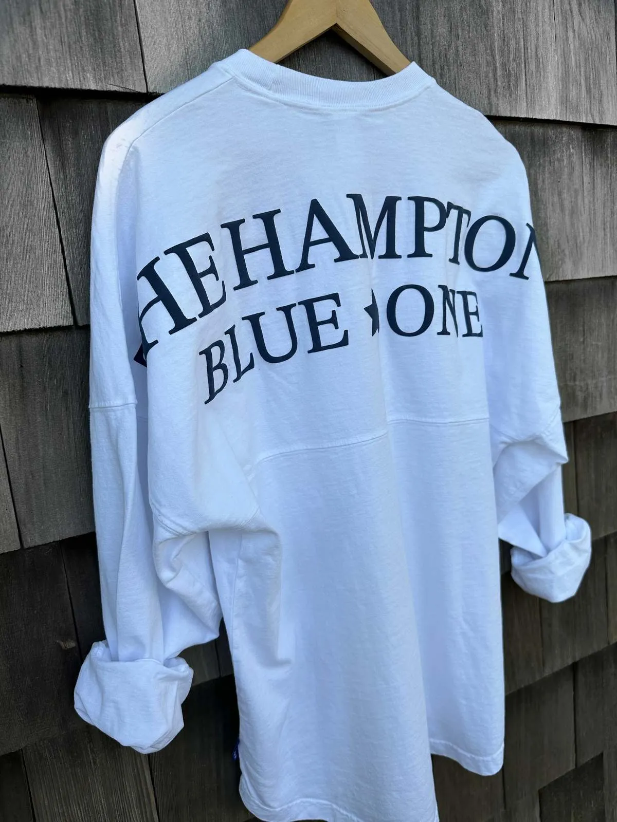 Unisex Blue One Longsleeve - White