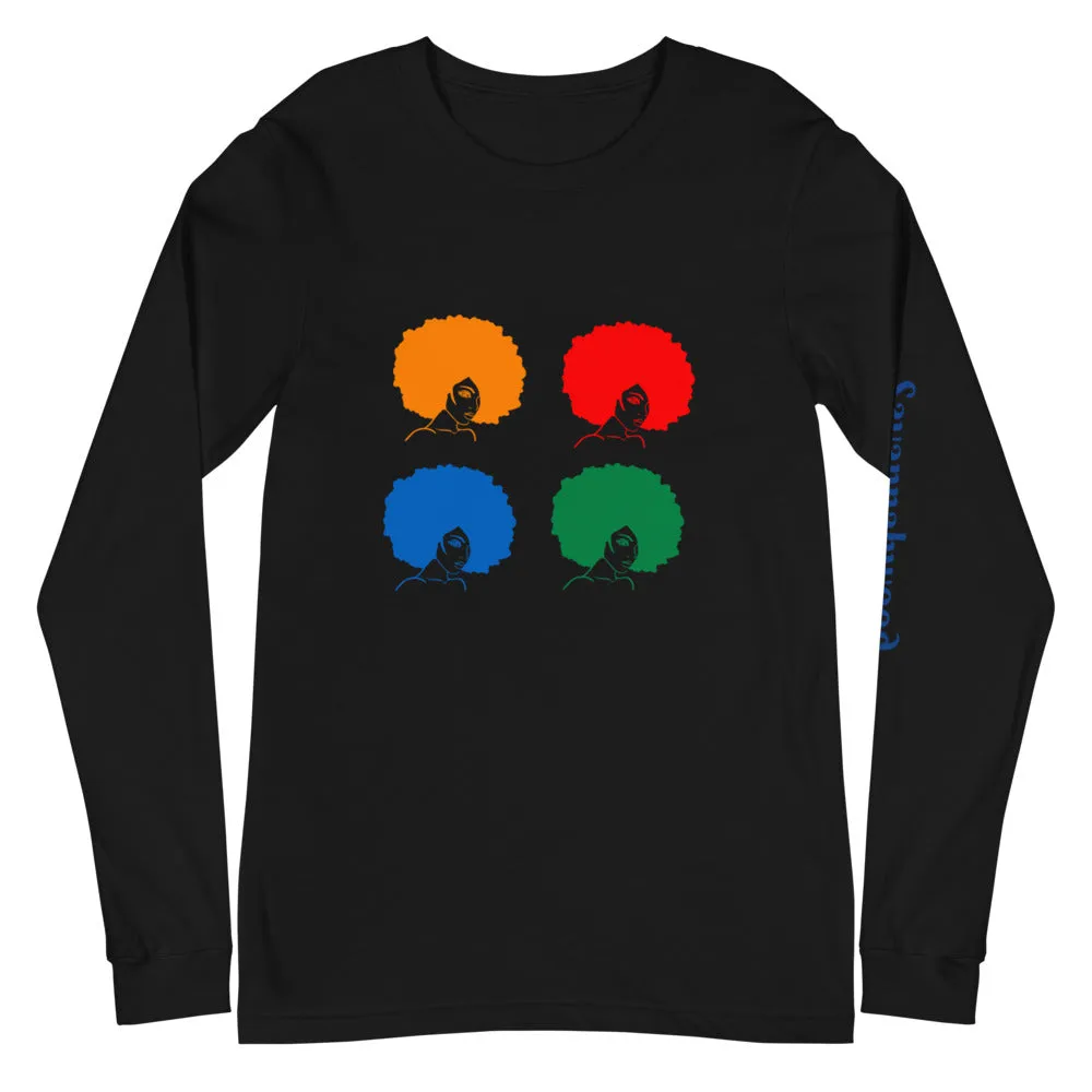 Unisex Long Sleeve Tee Afros