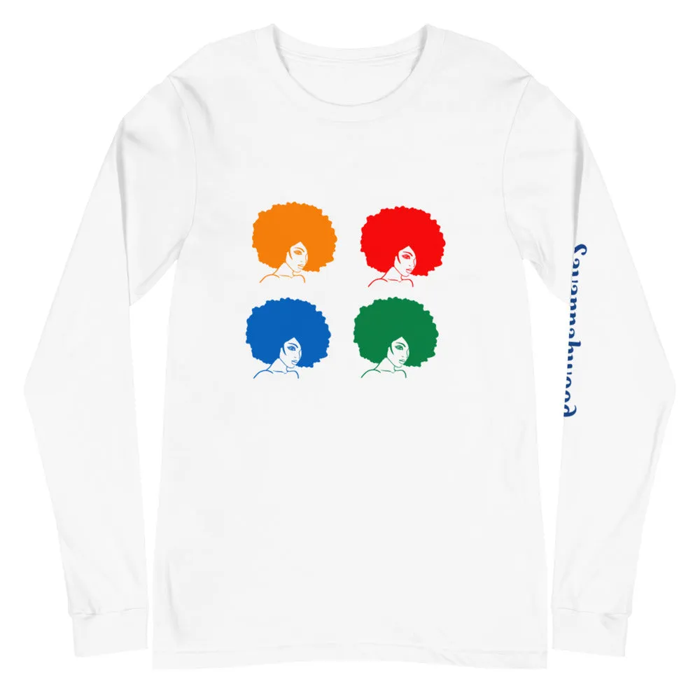 Unisex Long Sleeve Tee Afros