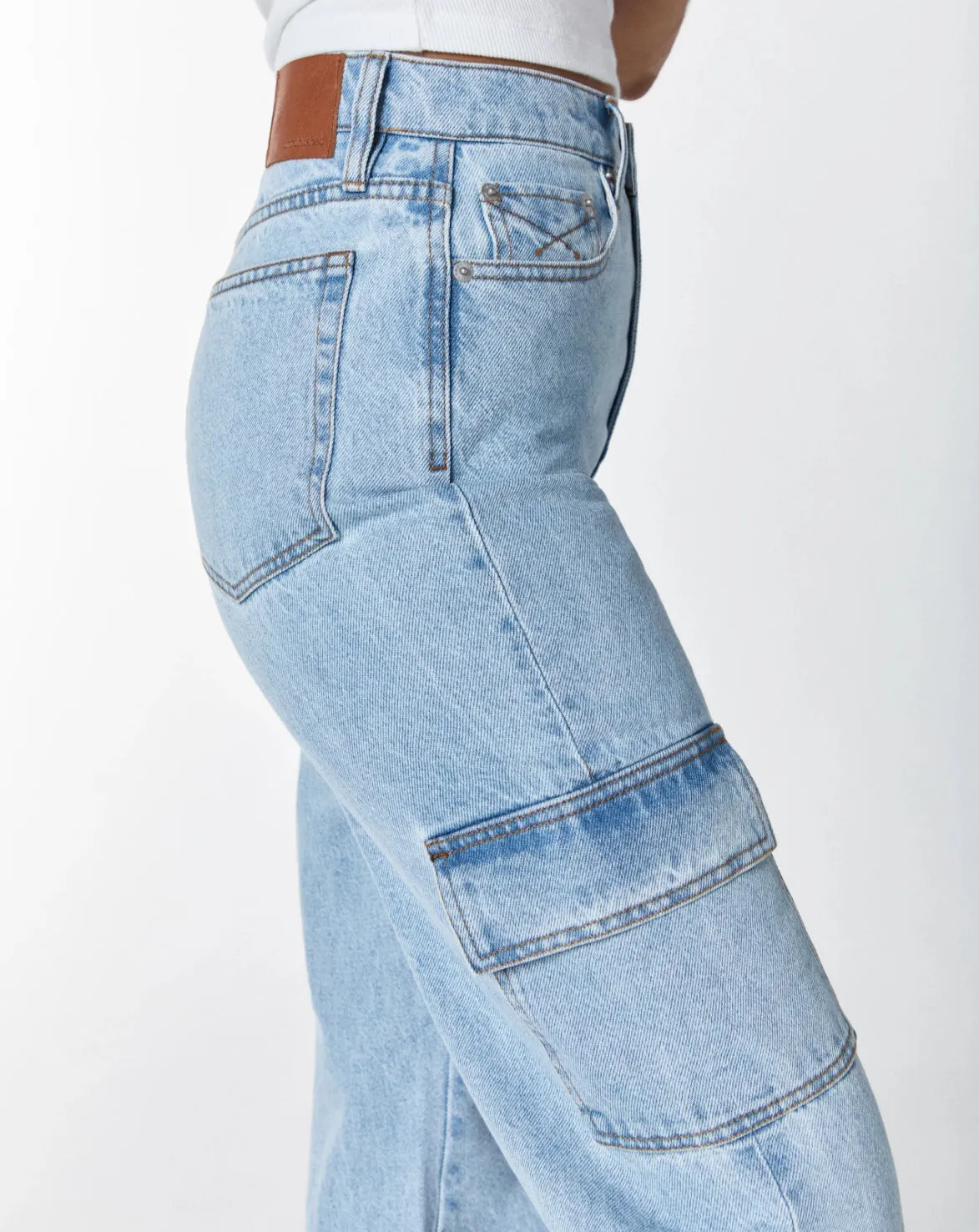 UNPUBLISHED JOLENE CARGO HIGH RISE RELAXED FLARE