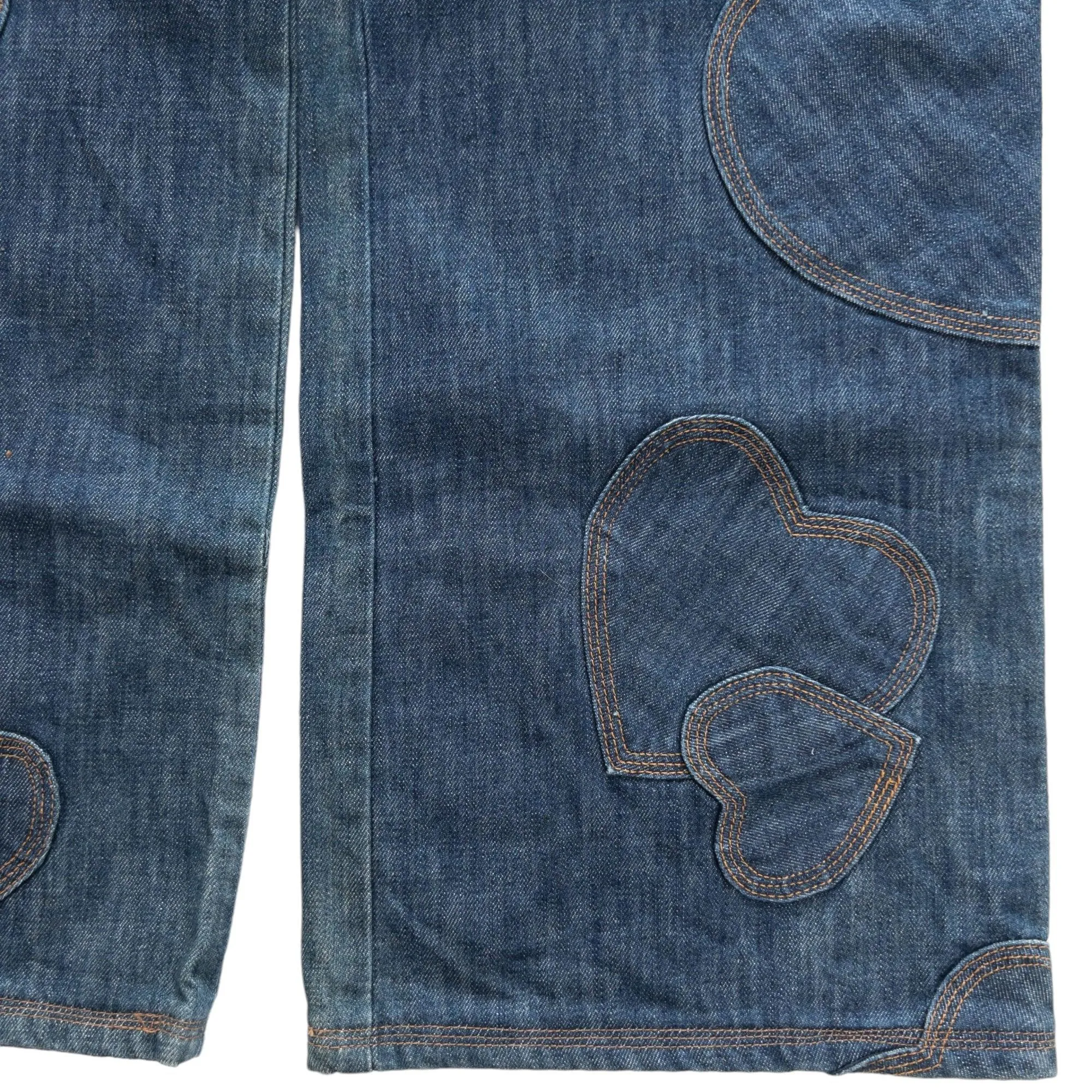 Vintage Moschino Heart Patch Jeans Women's Size W29