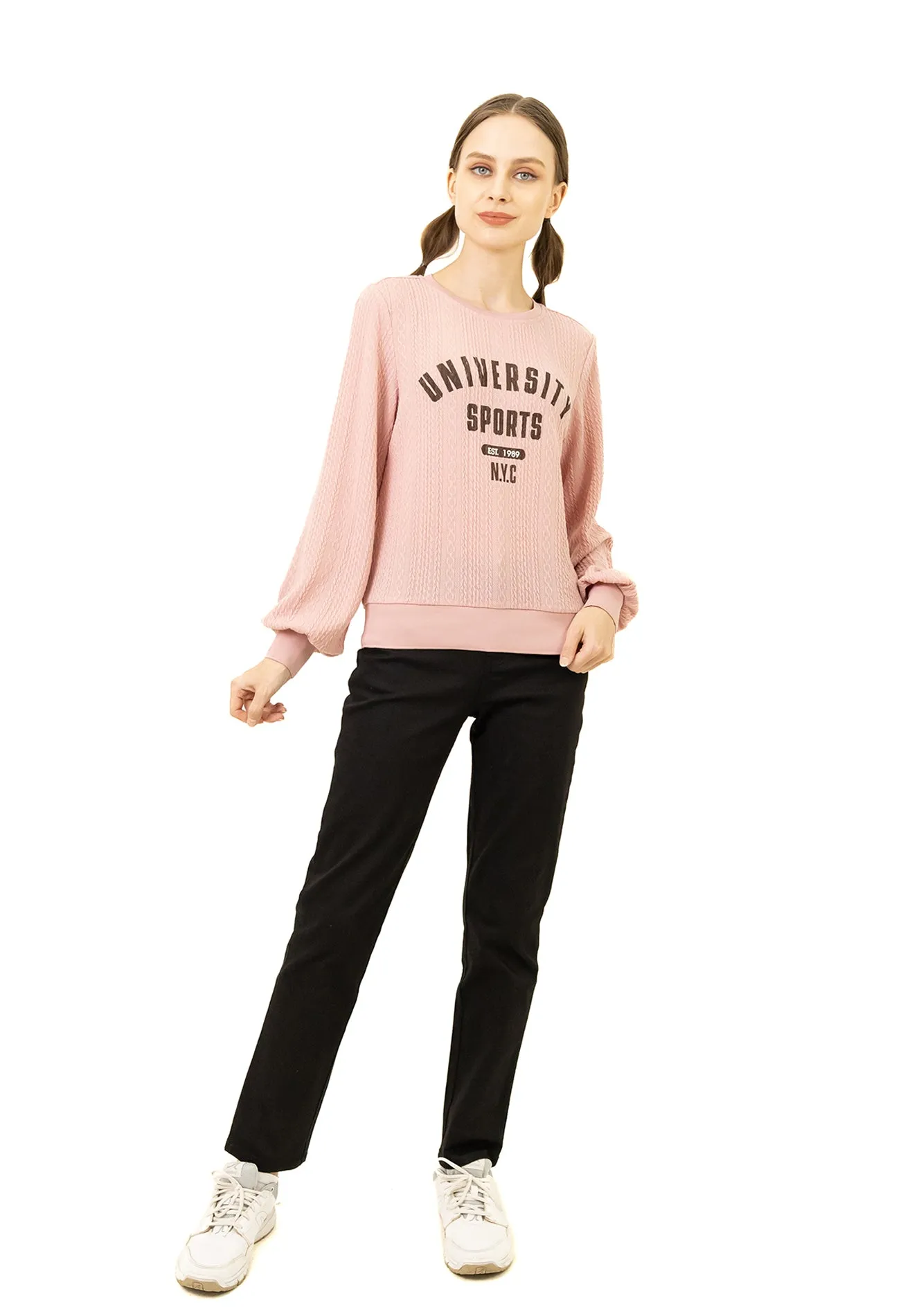 VOIR JEANS ''University'' Printed Sweatshirts