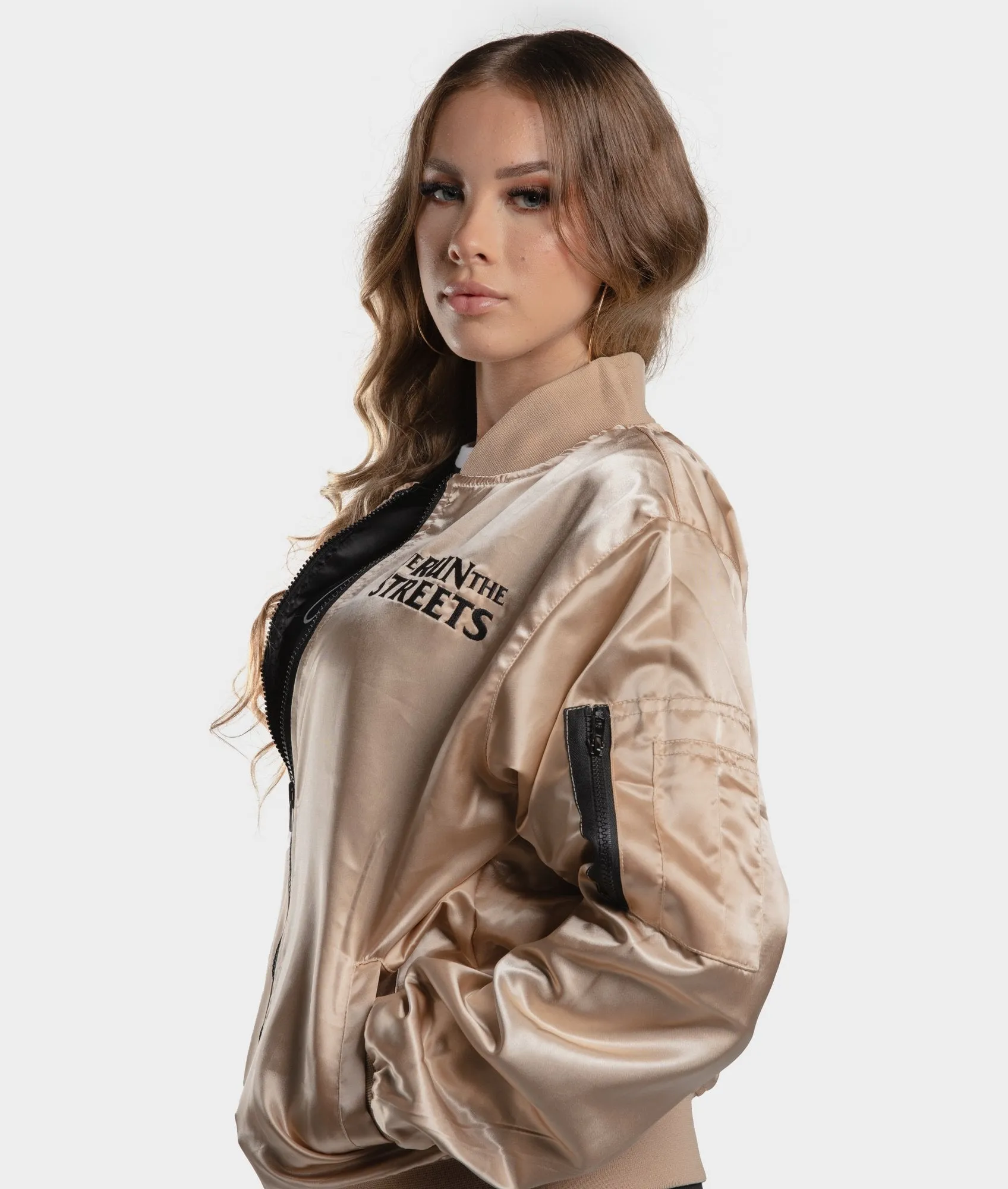 We Run The Streets Reversible Bomber - Womens