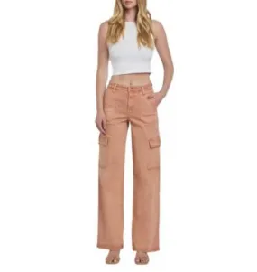 Women's Flying Monkey Utility Cargo Vintage Relaxed Fit Wide Leg Jeans